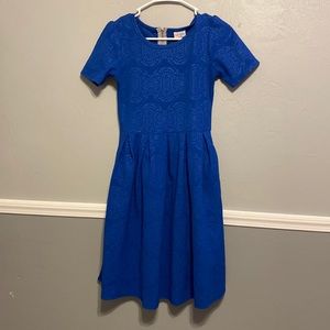 lularoe xs blue dress